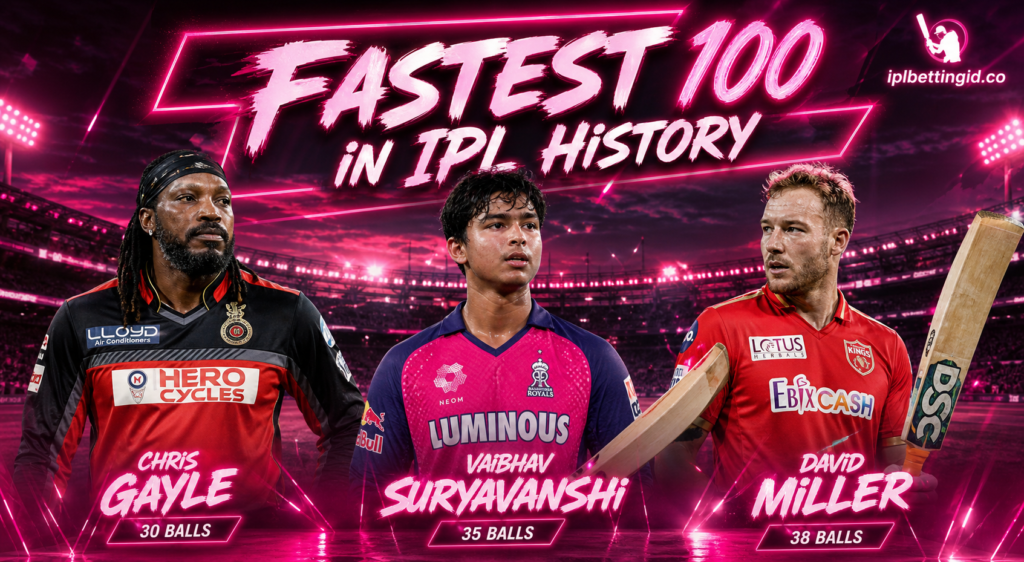 Fastest 100 in IPL